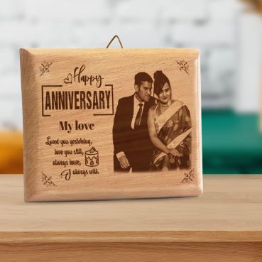 Anniversary Gift for Girlfriend Wooden Photo Frame (5'x4')