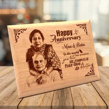 Anniversary Gift for Mother Wooden Photo Frame (7'x5')
