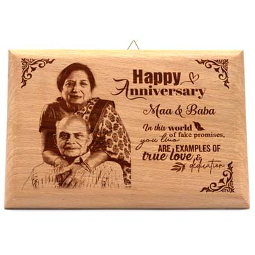 Anniversary Gift for Mother Wooden Photo Frame (7'x5')