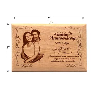 Anniversary Gift for Sister Wooden Photo Frame (7'x5')
