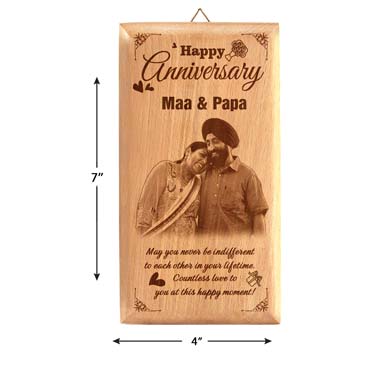 Anniversary Gift for Mother Wooden Photo Frame (7'x4')