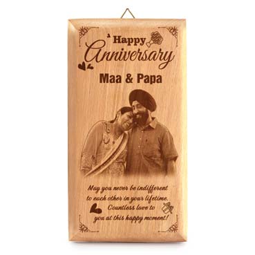Anniversary Gift for Mother Wooden Photo Frame (7'x4')