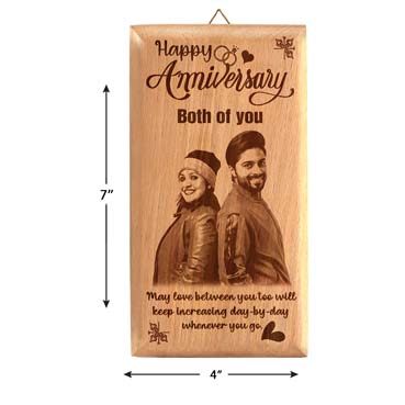 Anniversary Gift for Sister Wooden Photo Frame (7'x4')
