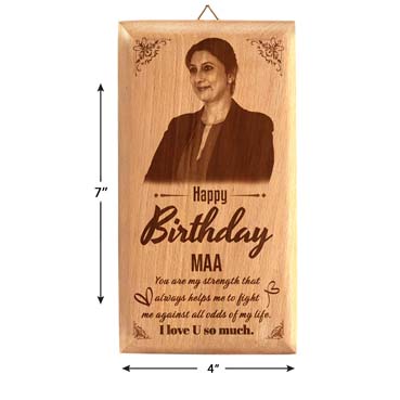 Birthday Gift for Mother Wooden Photo Frame (7'x4')