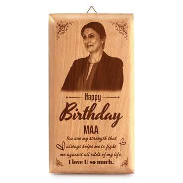 Birthday Gift for Mother Wooden Photo Frame (7'x4')