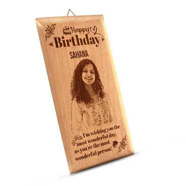 Birthday Gift for Girl Friend Wooden Photo Frame (7'x4')