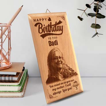 Birthday Gift for Grand Mother Wooden Photo Frame (7'x4')