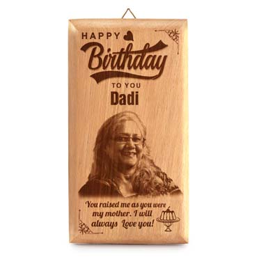 Birthday Gift for Grand Mother Wooden Photo Frame (7'x4')