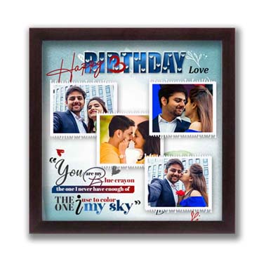 Personalised Photo Frame for Husband Birthday (12'x12')