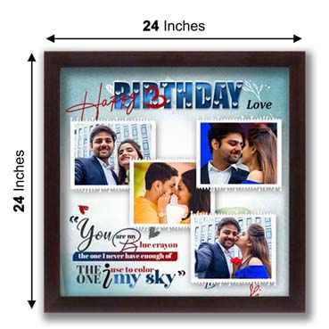 Personalised Photo Frame for Husband Birthday (12'x12')