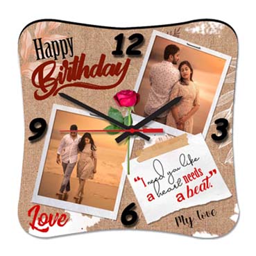 Wall Clock Personalised for Husband Birthday (11'x11')