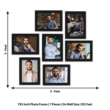 Personalised Photo Frame set for Husband Birthday (7'x5':7nos)