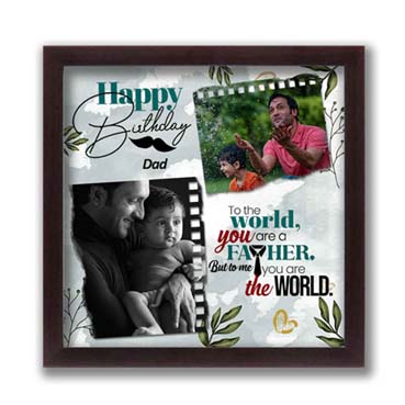 Personalised Photo Frame for Father Birthday  (12'x12')