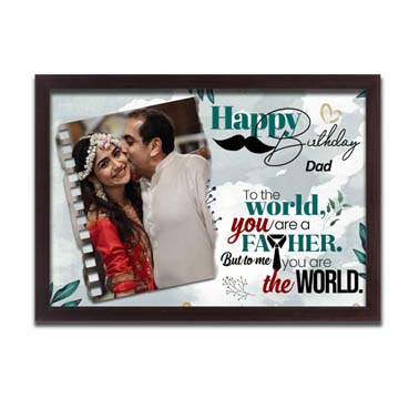 Personalised Photo Frame Collage for Father Birthday (17'x12')