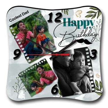 Wall Clock Personalised for Father Birthday (11'x11')