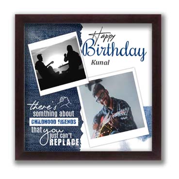 Personalised Photo Frame for Male Friend Birthday (12'x12')
