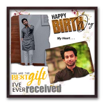 Personalised Photo Frame for Son Birthday (24'x24')