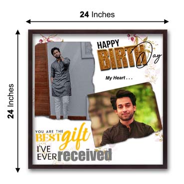 Personalised Photo Frame for Son Birthday (24'x24')