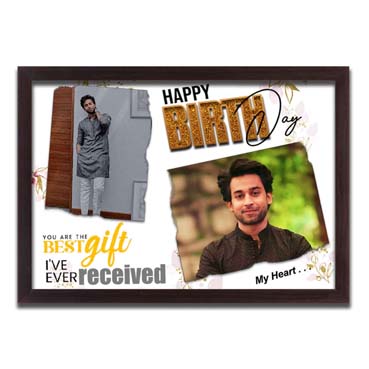 Personalised Photo Frame Collage for Son Birthday (17'x12')