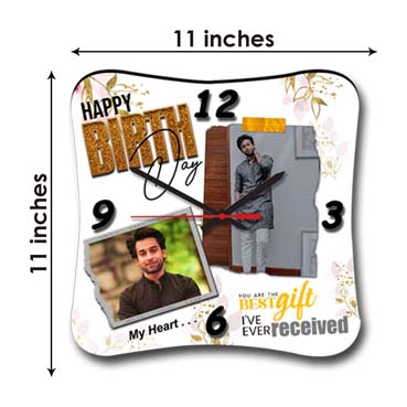 Wall Clock Personalised for Son Birthday (11'x11')