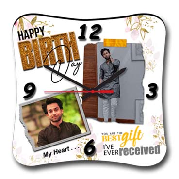 Wall Clock Personalised for Son Birthday (11'x11')