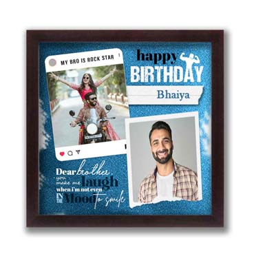 Personalised Photo Frame for Brother Birthday (12'x12')