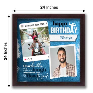 Personalised Photo Frame for Brother Birthday (12'x12')