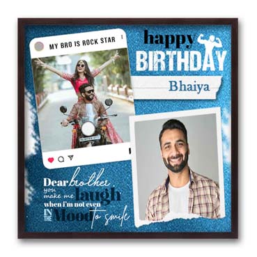 Personalised Photo Frame for Brother Birthday (24'x24')