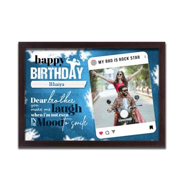 Personalised Photo Frame Collage for Brother Birthday (17'x12')