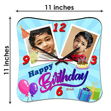 Wall Clock Personalised for Child Birthday (11'x11')