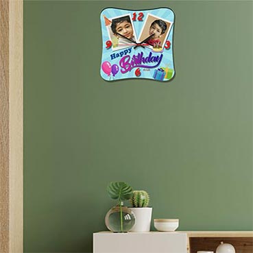 Wall Clock Personalised for Child Birthday (11'x11')