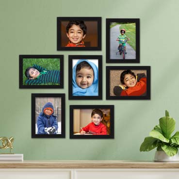 Personalised Photo Frame set of 7 for Child Birthday (7'x5')