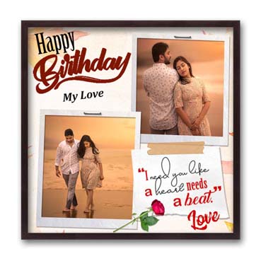 Personalised Photo Frame for Wife Birthday (24'x24')
