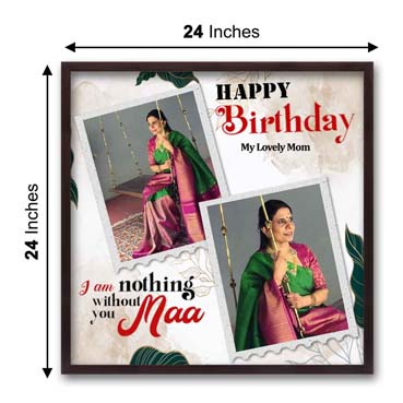 Personalised Photo Frame for Mother Birthday (24'x24')