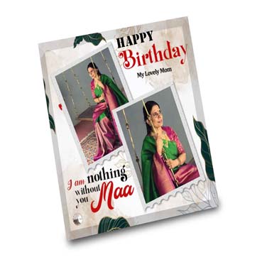 Birthday Gift for Mother on Printable Glass (19.5x19.5cm)