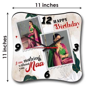Wall Clock Personalised for Mother Birthday (11'x11')