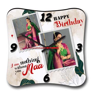 Wall Clock Personalised for Mother Birthday (11'x11')