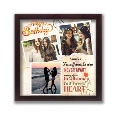 Personalised Photo Frame for Female Friend Birthday (12'x12')