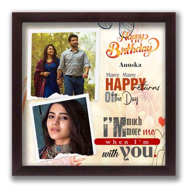 Personalised Photo Frame for Girl Friend Birthday (12'x12')