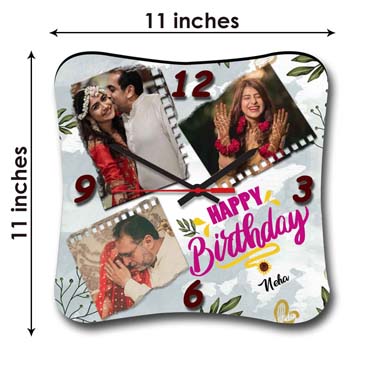 Wall Clock Personalised for Daughter Birthday (11'x11')