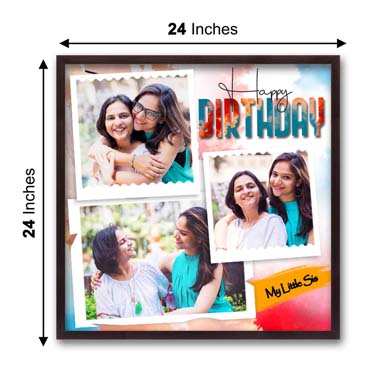 Customised Photo Frame Birthday Gift for Sister