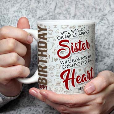 Personalised Mug for Sister Birthday (11oz)
