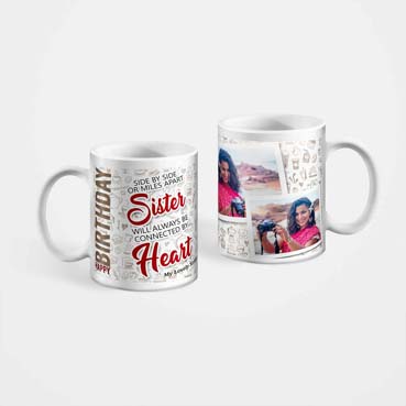 Personalised Mug for Sister Birthday (11oz)