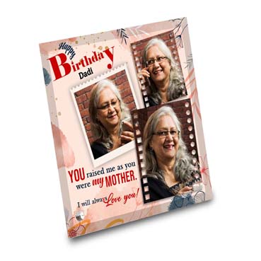 Birthday Gift for Grand Mother on Printable Glass (19.5x19.5cm)