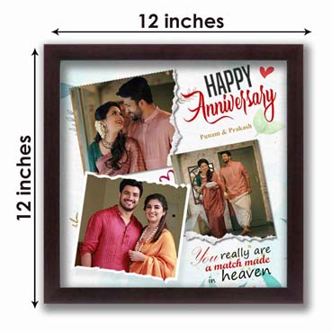 Personalised Photo Frame for Husband Anniversary (12'x12')