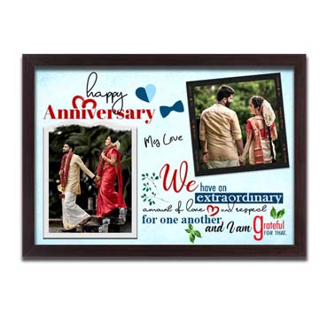 Personalised Photo Frame Collage for Husband Anniversary (17'x12')