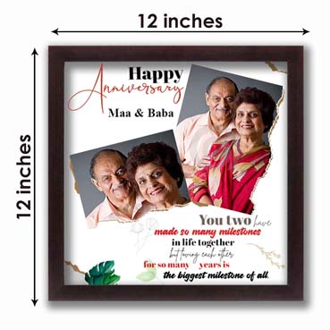 Personalised Photo Frame for Father Anniversary (12'x12')