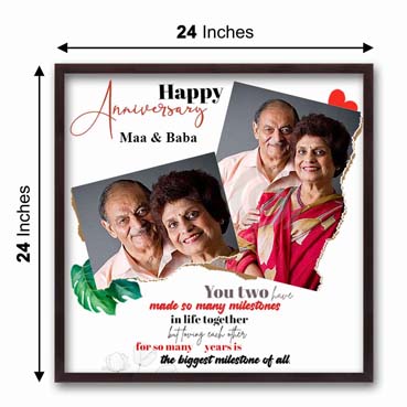 Personalised Photo Frame for Father Anniversary (24'x24')