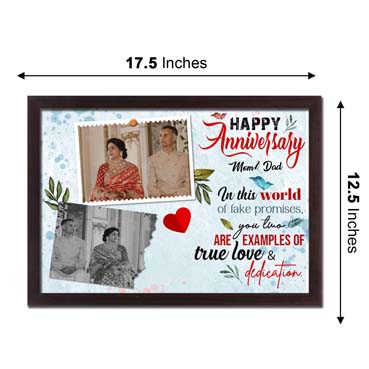 Personalised Photo Frame Collage for Father Anniversary (17'x12')