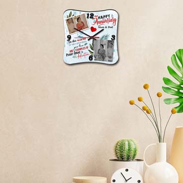 Wall Clock Personalised for Mother Anniversary (11'x11')